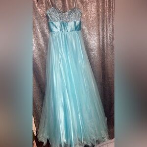 Elegant Blue Prom Dress